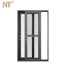 Marine horizontal  aluminum glass slat sliding door